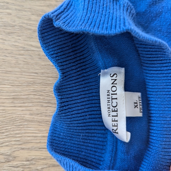 Women's Blue and Navy Sweatshirt - Picture 2 of 3